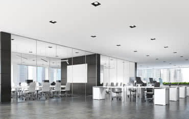 Stropy termoaktywne Uponor TABS dla skutecznego chłodzenia powierzchni biurowych