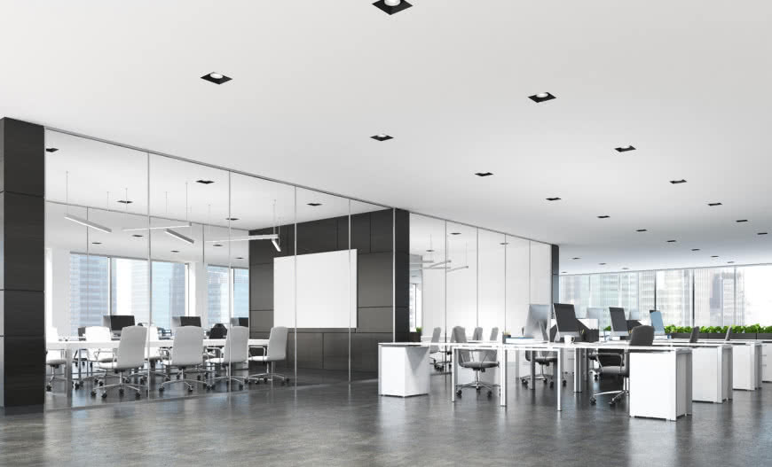 Stropy termoaktywne Uponor TABS dla skutecznego chłodzenia powierzchni biurowych
