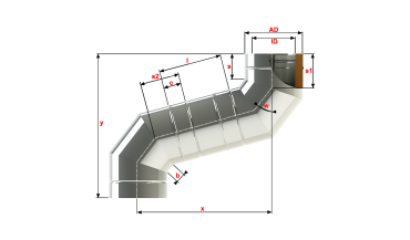 Aplikacja do obliczenia wysokości przesunięcia komina