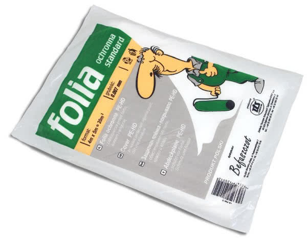 Folia malarska 4x5 m #0,007