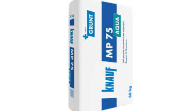 Knauf MP 75 Aqua - hydrofobowy tynk gipsowy