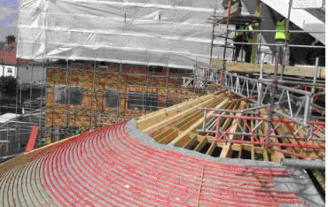 Nowoczesne materiały na dachu kościoła w Croydon