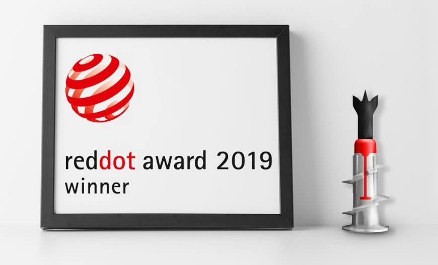 Nagroda Red Dot Design Award dla mocowania fischer DUOBlade