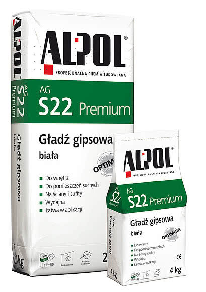 Alpol AG S22 P - biała gładź gipsowa PREMIUM