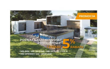 Aluprof przedłuża promocję - zyskaj 5% rabatu na nowości!