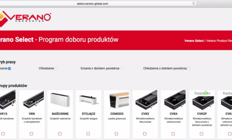 VERANO SELECT - program doboru produktów VERANO
