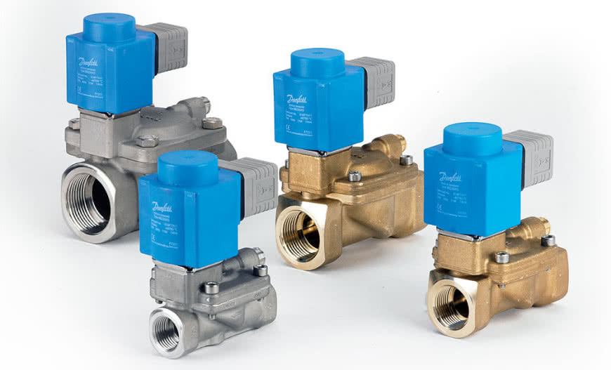 Zawory elektromagnetyczne Danfoss do wody pitnej