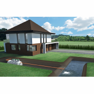 Oczyszczalnia biologiczna z odprowadzeniem do cieku wodnego