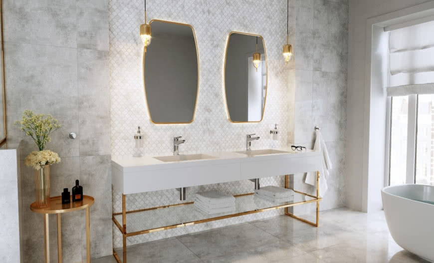 Baterie do łazienek – jaki styl wybrać? Zobacz przykładowe aranżacje