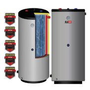 Dwupłaszczowy pionowy wymiennik GREEN LINE