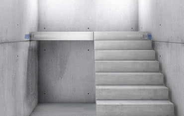 System Schöck Tronsole® do tłumienia dźwięków uderzeniowych na klatkach schodowych