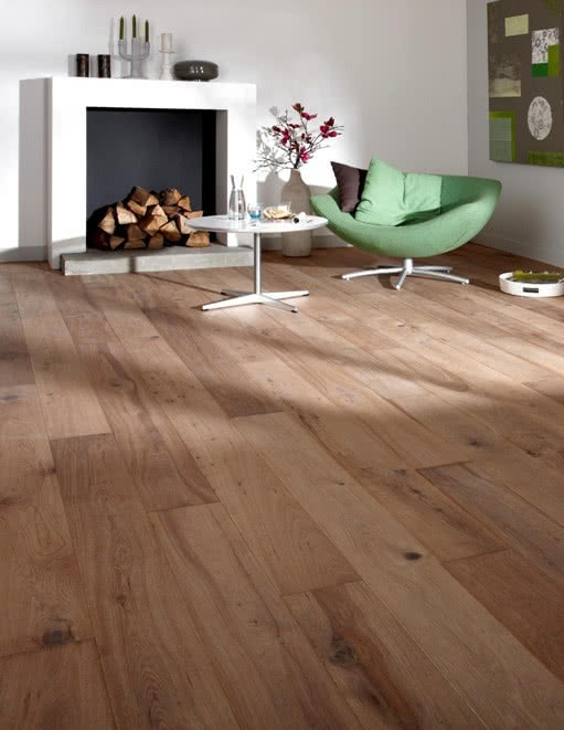 Szczotkowany parkiet dębowy