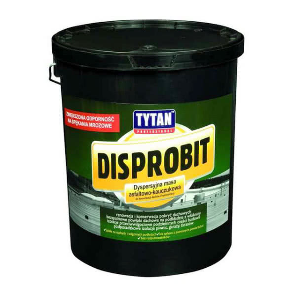 DISPROBIT - dyspersyjna masa asfaltowo-kauczukowa do konserwacji dachów