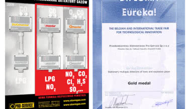 Złoto z Brukseli dla wielogazowych detektorów stacjonarnych Pro-Service