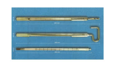 Termometr do laboratorium w oprawie niklowanej od KWT!