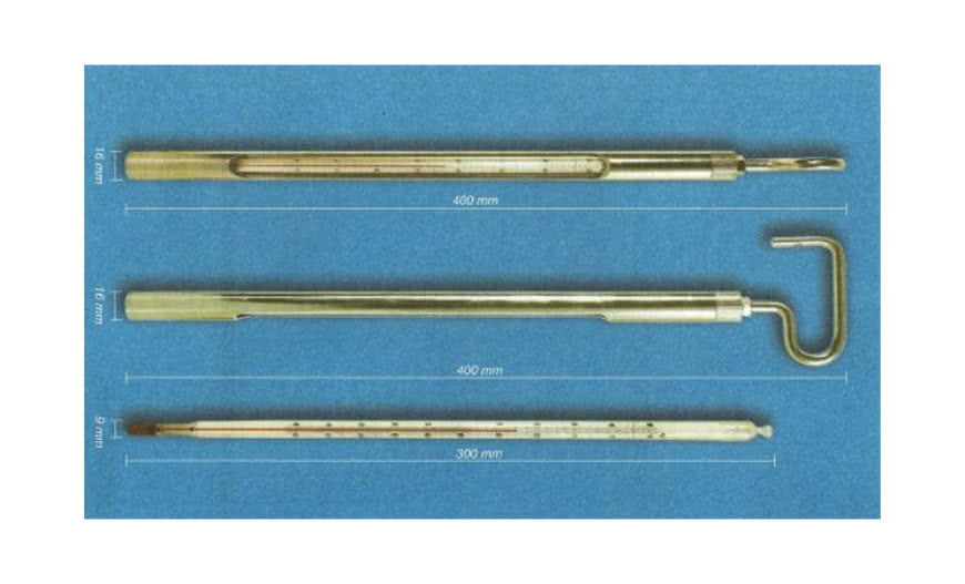 Termometr do laboratorium w oprawie niklowanej od KWT!