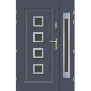 Drzwi dwuskrzydłowe TORO INOX 