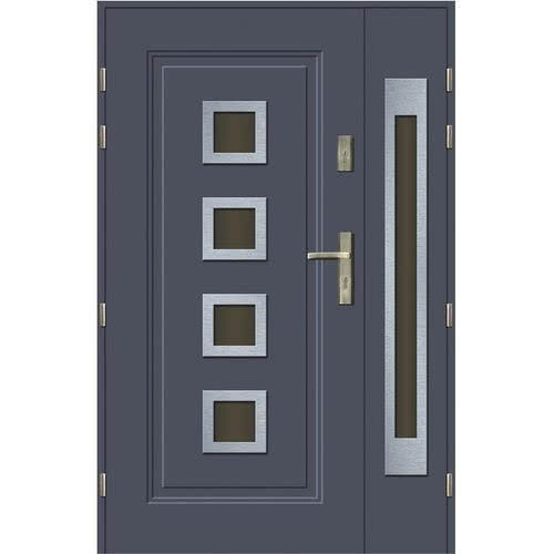 Drzwi dwuskrzydłowe TORO INOX 