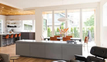 Drzwi harmonijkowe 345 z ukrytymi okuciami marki Centor