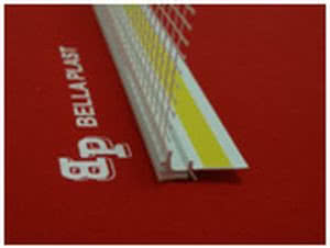 Listwy BP13 PCV dylatacyjne przyokienne z siatką