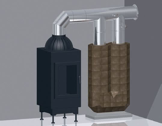 System przyłączy kominowych do pieców akumulacyjnych SPKA