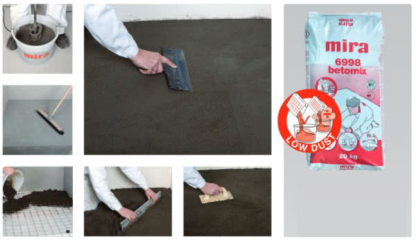 Suchy beton mira 6998 betomix quick