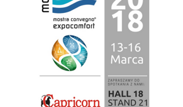 Capricorn zaprasza na targi MCE 2018