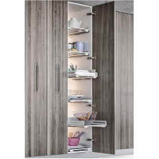 EXTENDO Libell 300 z prowadnicami/ biała - wysuwana półka do każdego rodzaju szafki