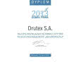 Tytuł "Dobra Firma 2013" dla firmy Drutex