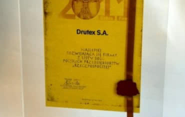 Drutex ponownie uhonorowany tytułem "Dobra Firma"