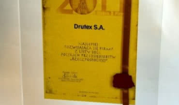 Drutex ponownie uhonorowany tytułem "Dobra Firma"