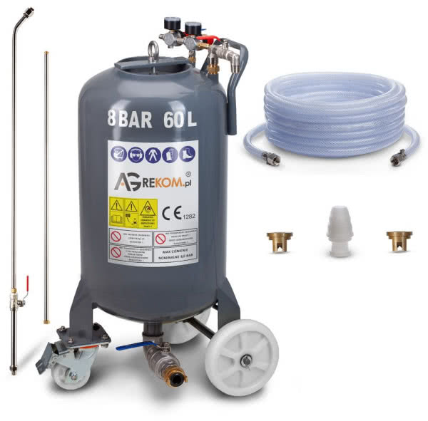 Agrekom agregat do bielenia ścian mlekiem wapiennym ze zbiornikiem 60 l