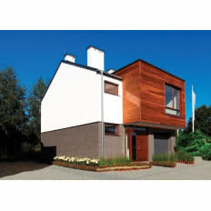 Elewacja z drewna Meranti