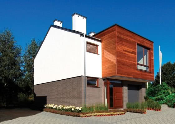 Elewacja z drewna Meranti