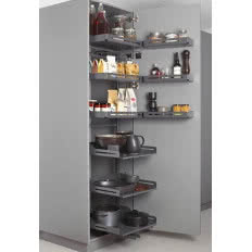 PLENO Plus Libell 1900/ 600/ 3x[1/3]+3x[2/3]+3x[3/3]/ antracyt - wyjeżdżany magazyn na suche produkty