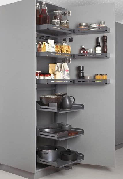 PLENO Plus Libell 1900/ 600/ 3x[1/3]+3x[2/3]+3x[3/3]/ antracyt - wyjeżdżany magazyn na suche produkty