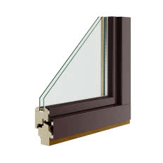 Drewniano-aluminiowe okno ALU-EFFECT POL-SKONE