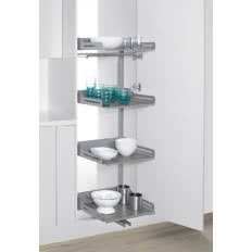 PLENO Libell 1600/ 600/ 4/ szary - wyjeżdżany magazyn na suche produkty