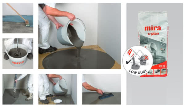 Samopoziomująca wylewka mira x-plan