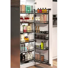 TANDEM ARENA Style 1700/ 600/ 6+6/ antracyt - obszerne cargo otwierane jak lodówka