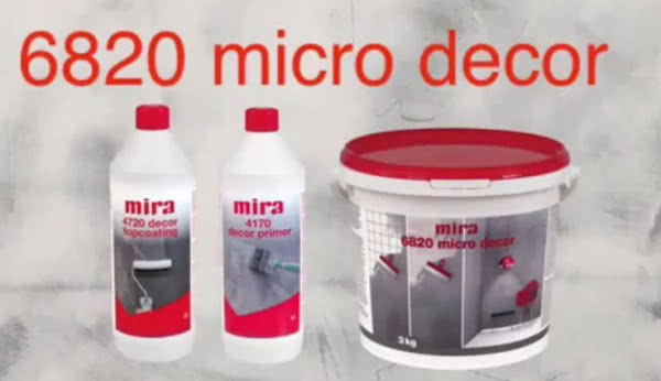 Dekoracyjna masa szpachlowa do ścian mira 6820 micro decor