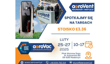 AeroVent na targach Warsaw HVAC Expo 2025 w Nadarzynie