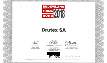 Wyróżnienia Builder Awards dla firmy Drutex