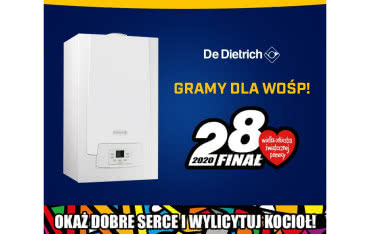 Kocioł gazowy od De Dietrich na aukcji WOŚP!