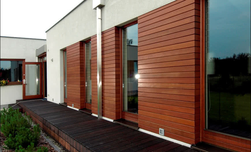 Modernistyczne elewacje drewniane