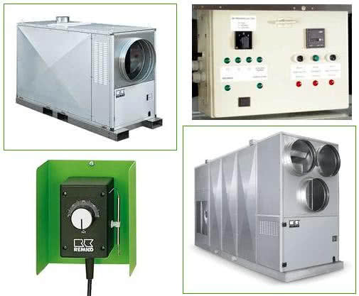 Nagrzewnice olejowe z odprowadzaniem spalin Remko HTL (160-385 kW) 