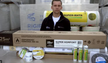 SUPER KOMFORT - gotowe pakiety akcesoriów do zabudowy skosów na poddaszu