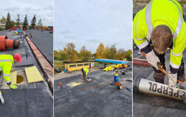 Remont bitumicznych pokryć dachowych