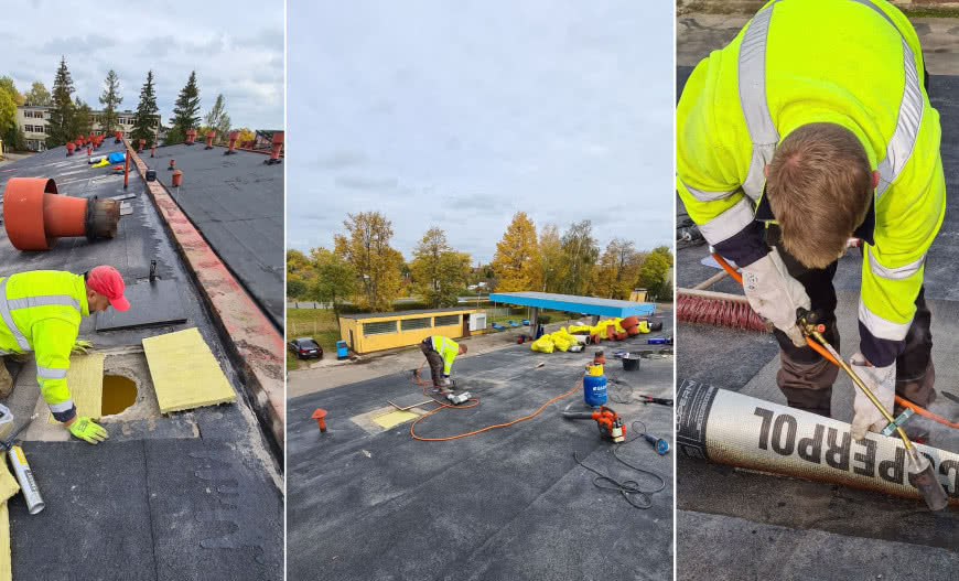 Remont bitumicznych pokryć dachowych