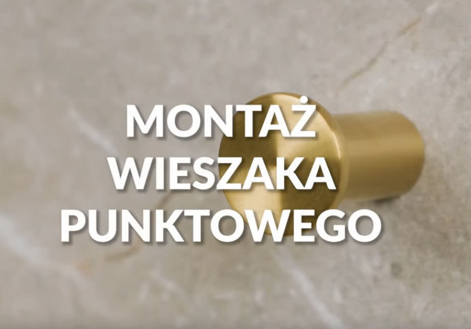 Jak zamontować wieszak punktowy na ręcznik?